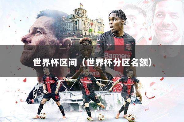 世界杯区间（世界杯分区名额）