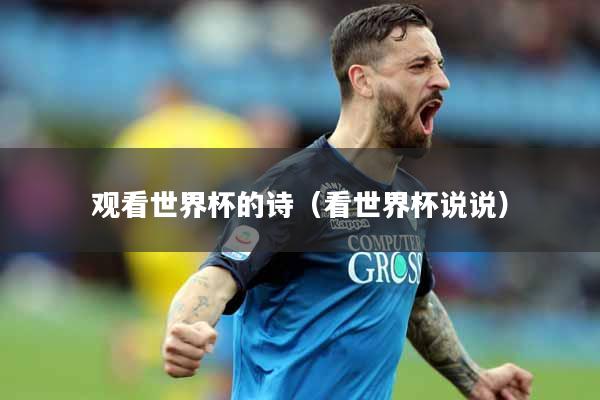 观看世界杯的诗（看世界杯说说）